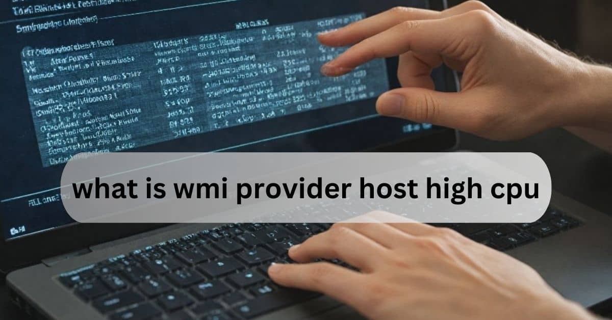 what is wmi provider host high cpu