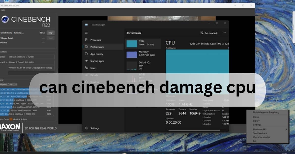 can cinebench damage cpu